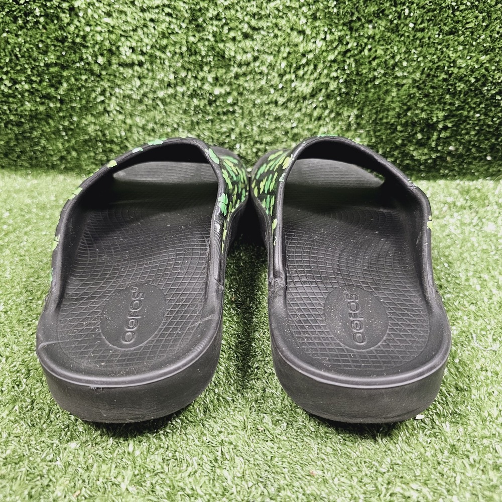 OOFOS OOahh Limited Shamrock Clover Athletic Recovery Comfort Slides Womens 9 - Picture 6 of 11